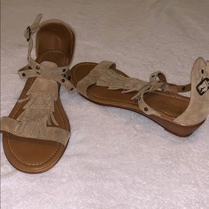 Cristina Francini fringe sandals size 6.5